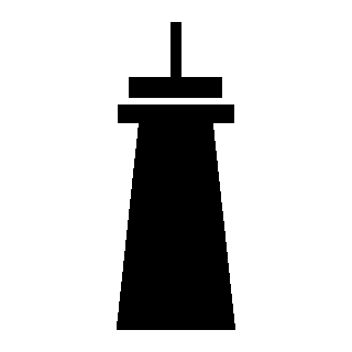 Lighthouse Tower Silhouette Logo