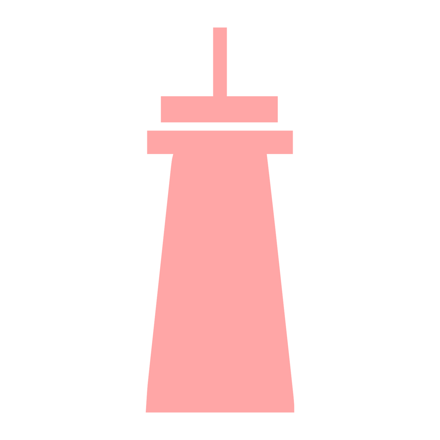 Lighthouse Tower Silhouette Logo #ffa6a6