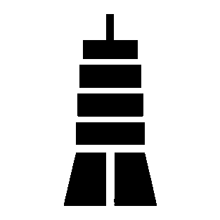 Tower Stacked Blocks Logo
