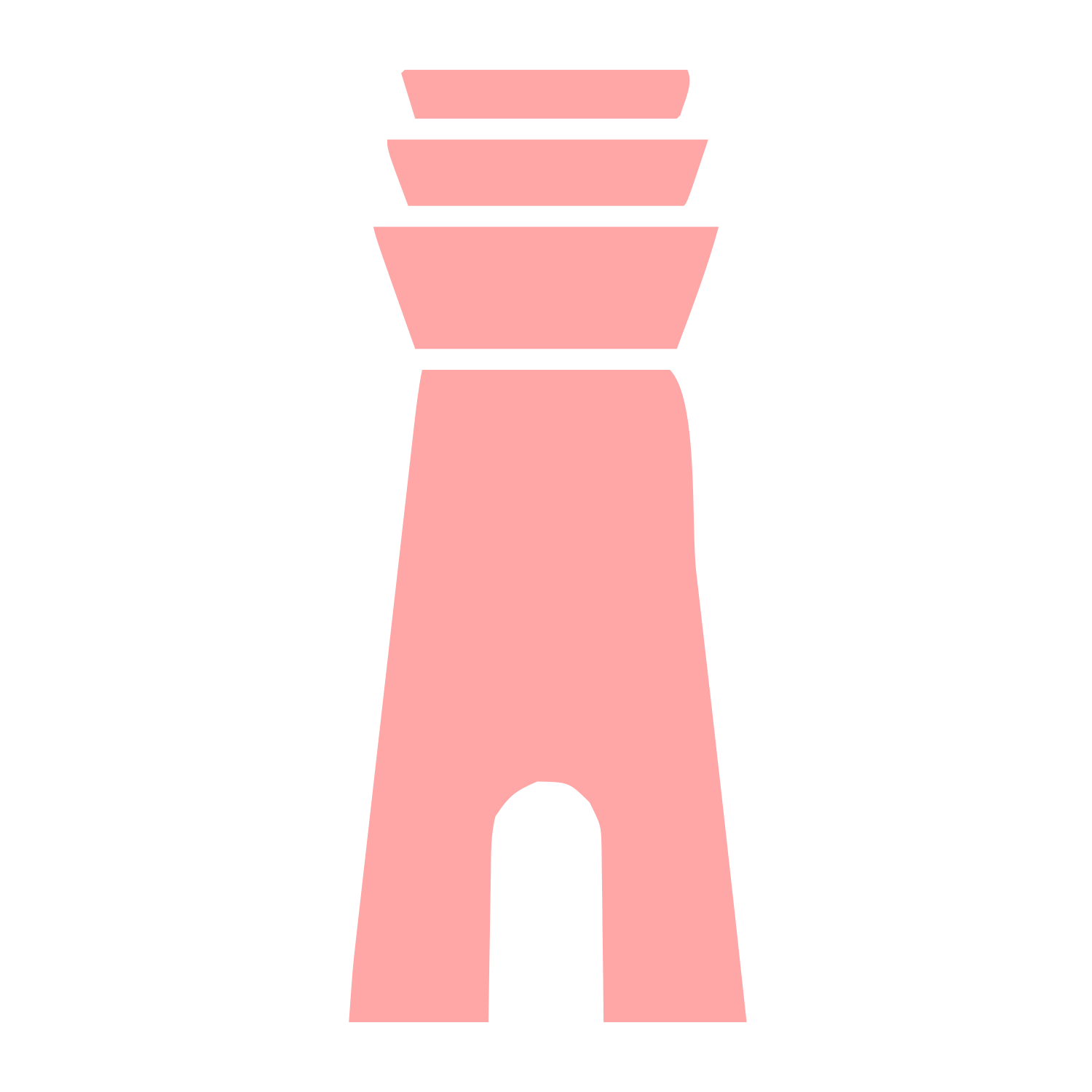 Air Traffic Control Tower Logo #ffa6a6