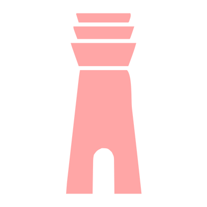 Air Traffic Control Tower Logo #ffa6a6