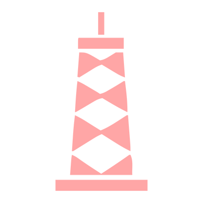 Lighthouse Tower Swiss Logo #ffa6a6
