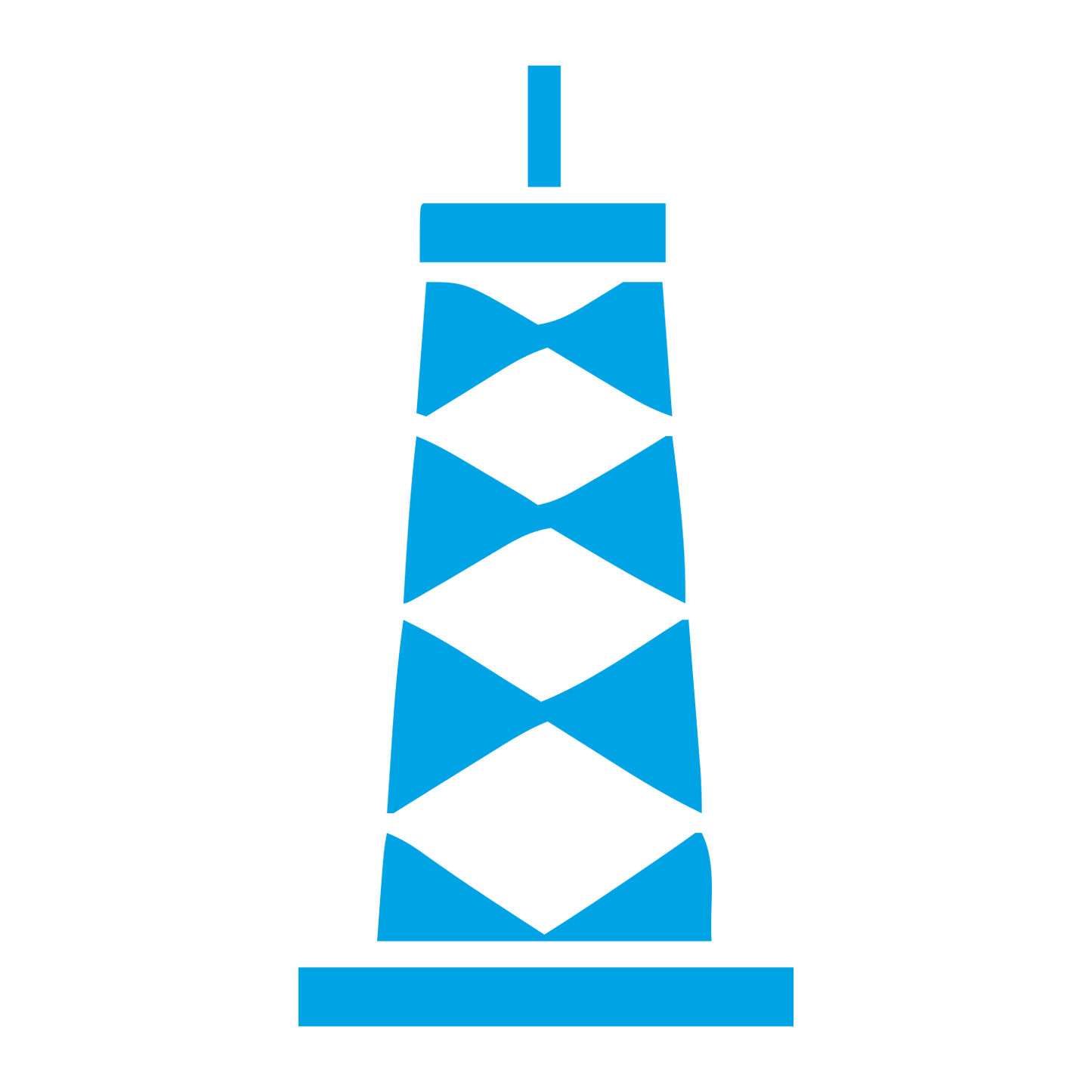 Lighthouse Tower Swiss Logo #00a3e4
