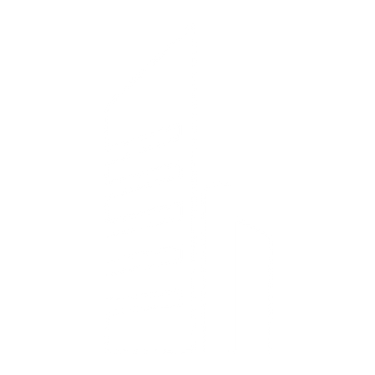 Twin Tower Skyscraper Logo #ffffff
