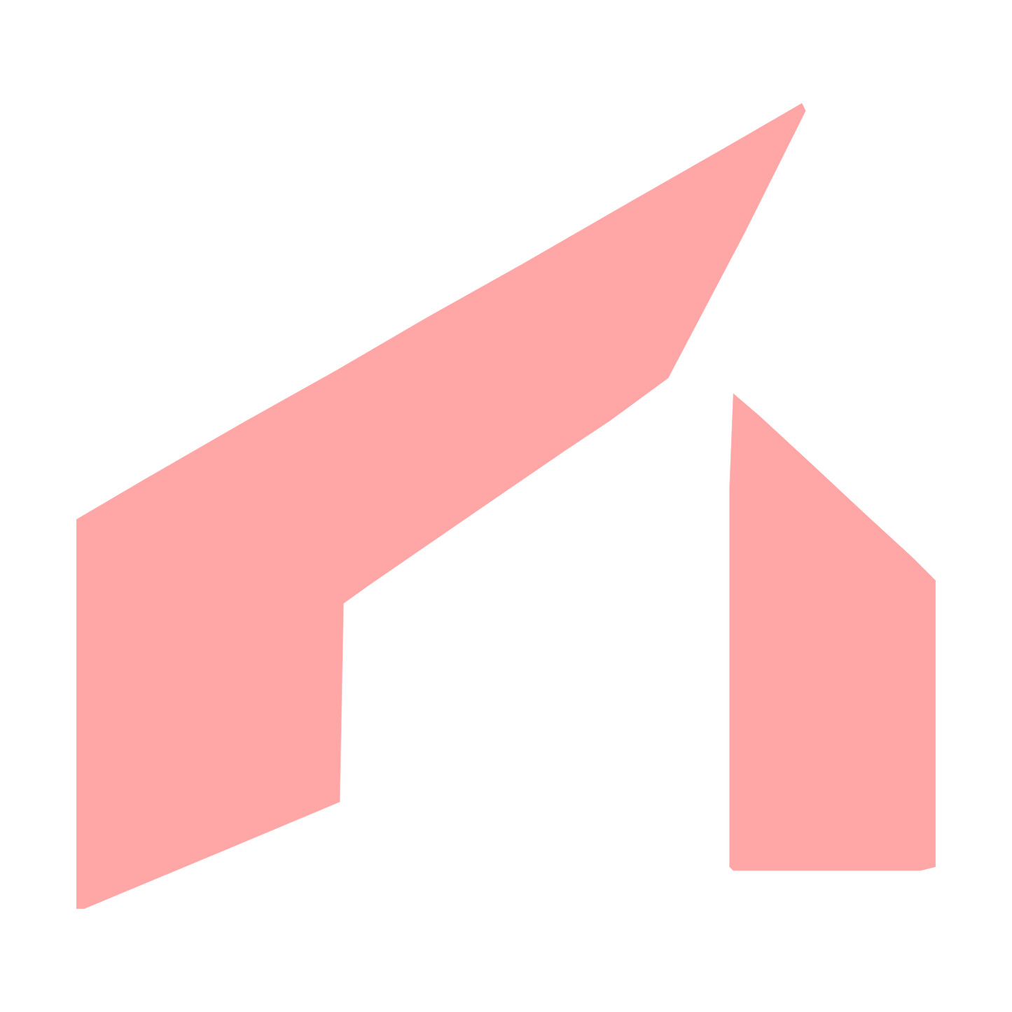 Industrial Barn Roof Logo #ffa6a6