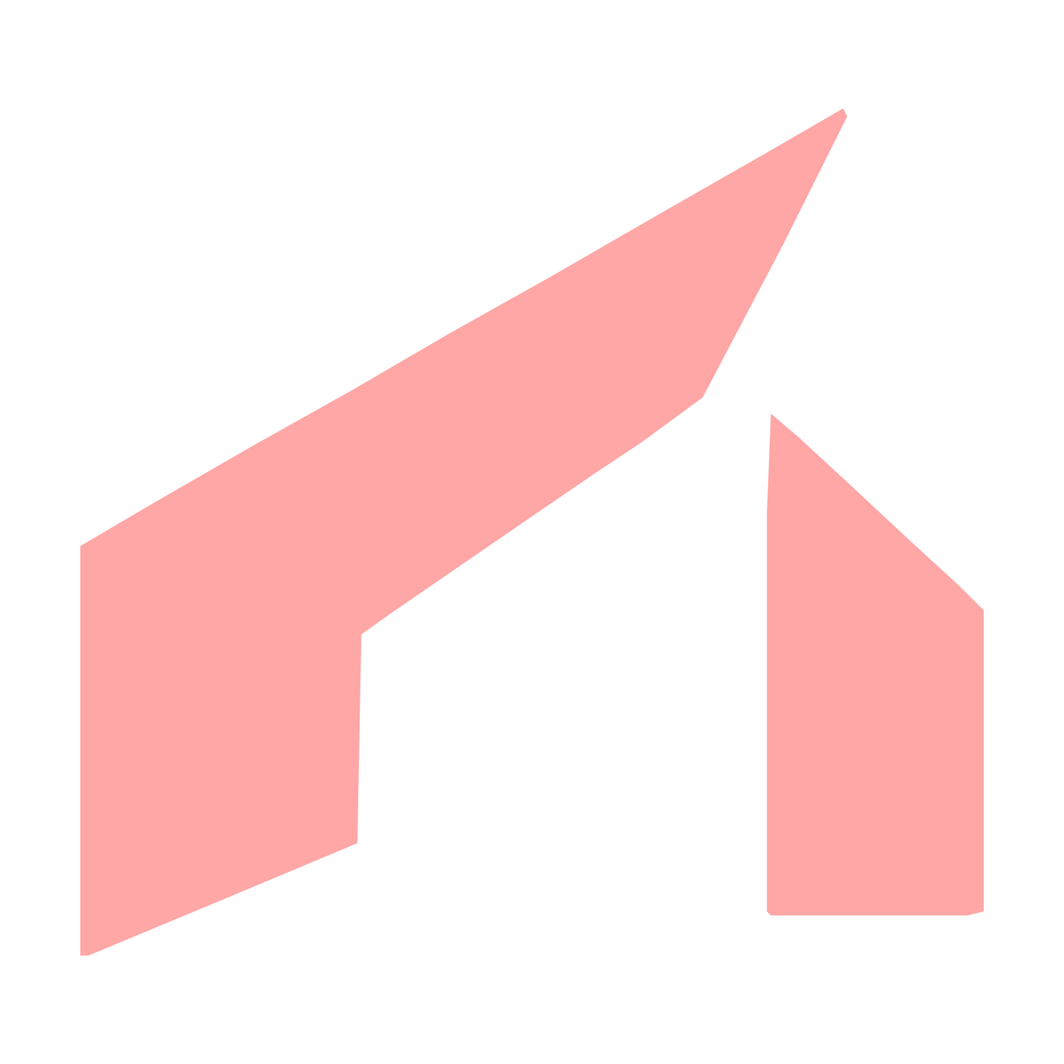 Industrial Barn Roof Logo #ffa6a6
