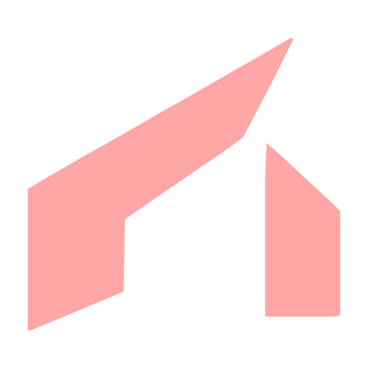 Industrial Barn Roof Logo #ffa6a6