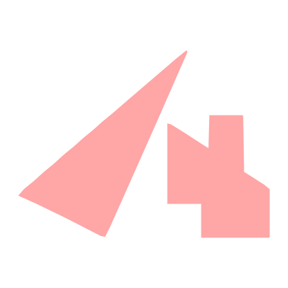 Geometric Cottage House Logo #ffa6a6