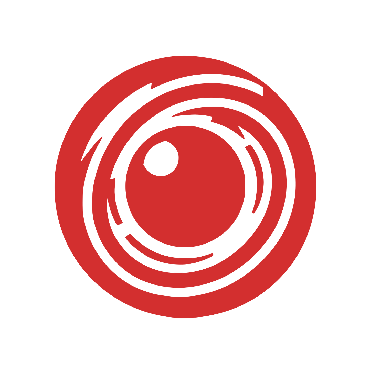 Line Eye Logo #D32F2F