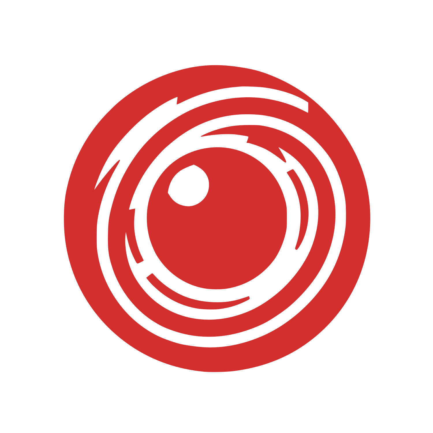 Line Eye Logo #D32F2F
