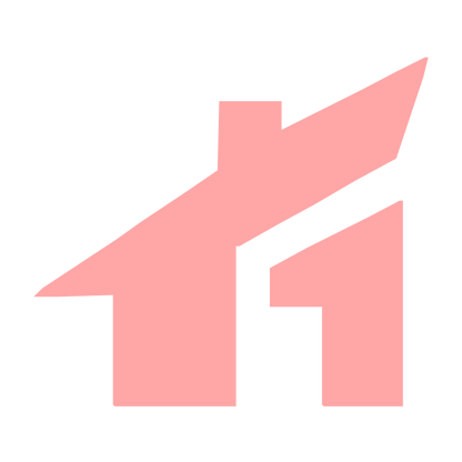 Rooftop Arrow Cottage Logo #ffa6a6