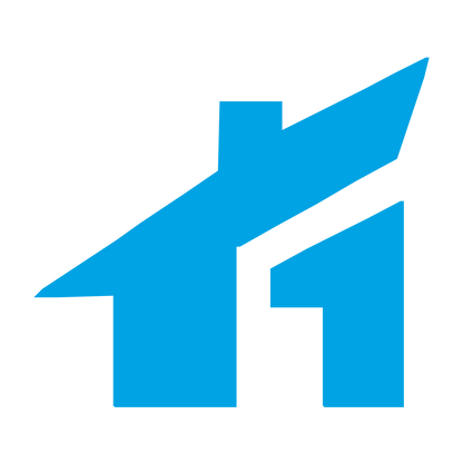 Rooftop Arrow Cottage Logo #00a3e4