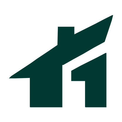 Rooftop Arrow Cottage Logo #003932