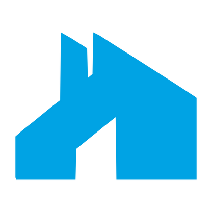 Industrial Cottage House Logo #00a3e4