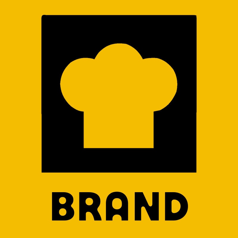 Chef Hat Negative Space Logo preview