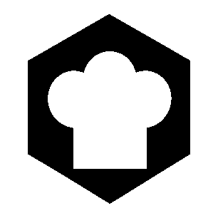 Chef Hat Hexagon Logo