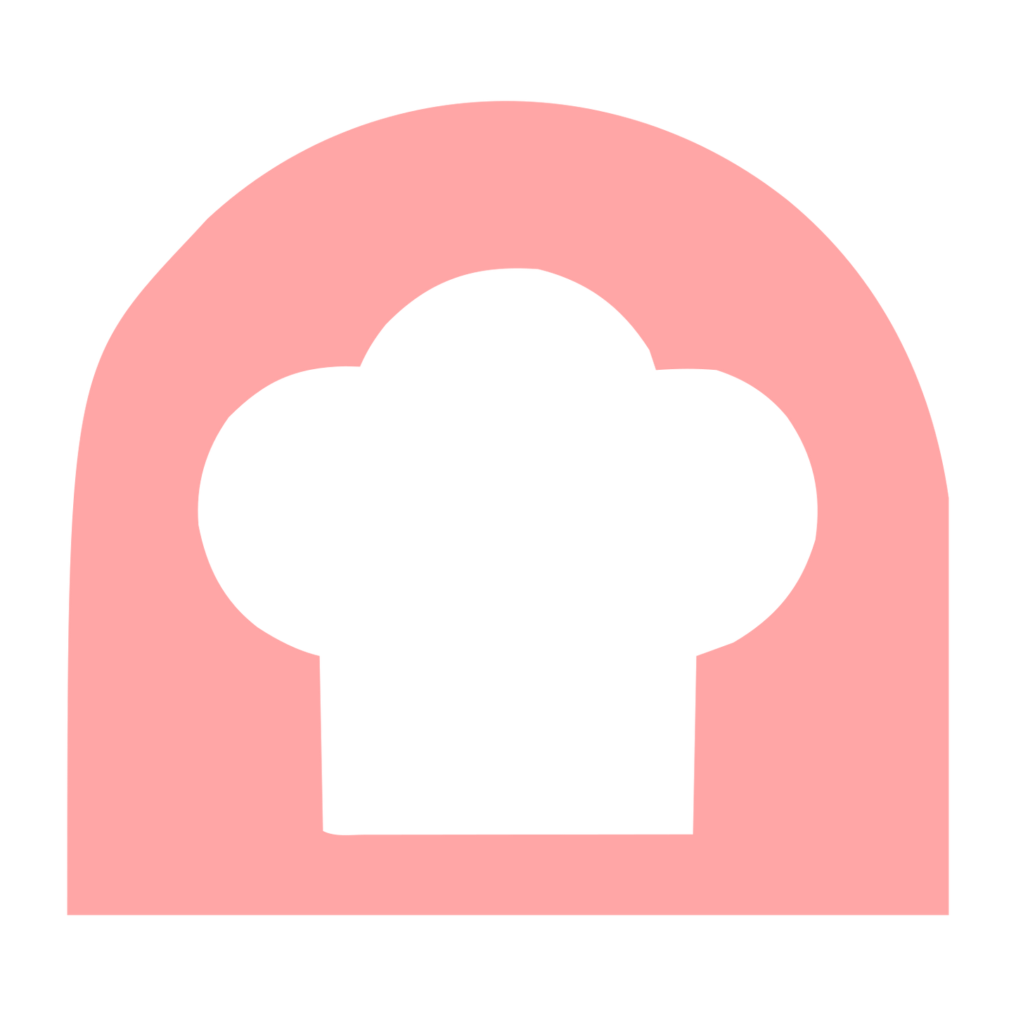 Chef Hat Arch Logo #ffa6a6