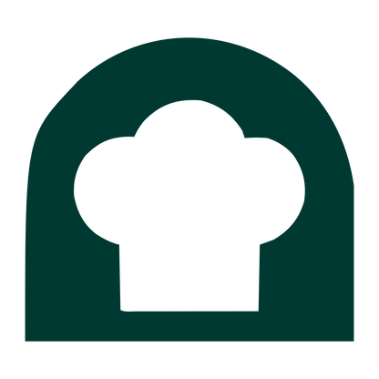 Chef Hat Arch Logo #003932