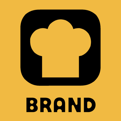 Chef Hat Rounded Square Logo preview