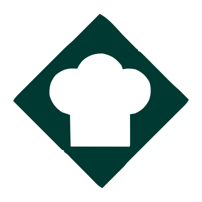 Chef Hat Diamond Logo #003932