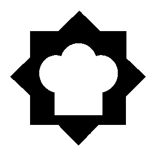 Chef Hat Star Emblem Logo