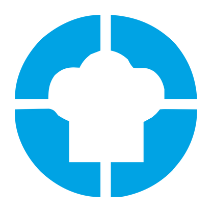 Chef Hat Circle Logo #00a3e4