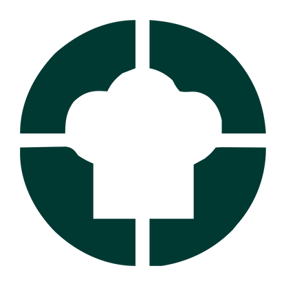 Chef Hat Circle Logo #003932