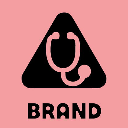 Stethoscope Triangle Warning Logo preview
