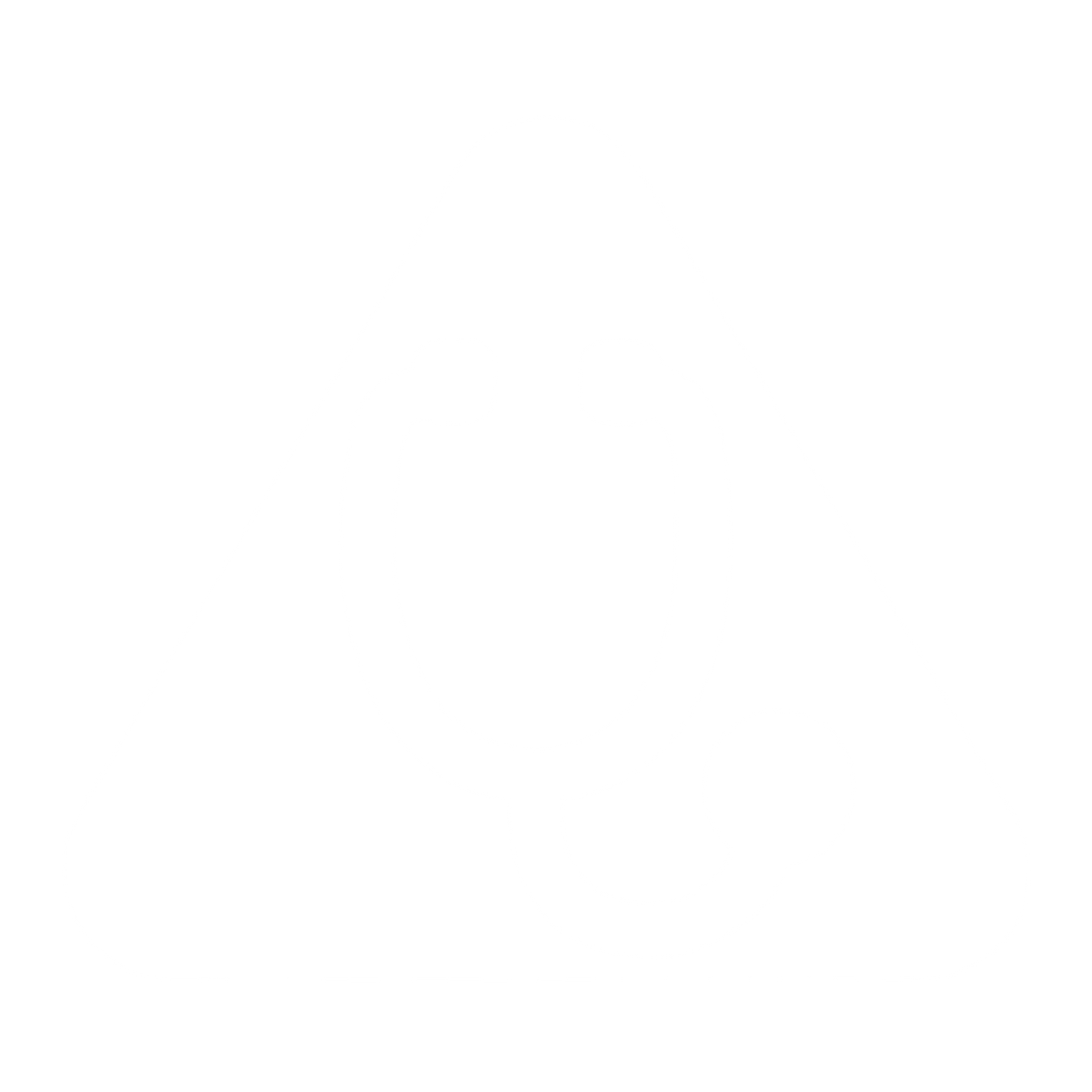 Stethoscope Triangle Warning Logo #ffffff