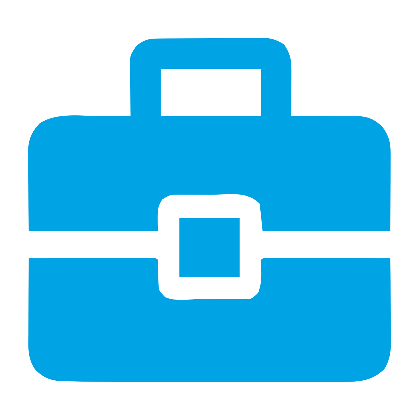Bold Briefcase Logo #00a3e4