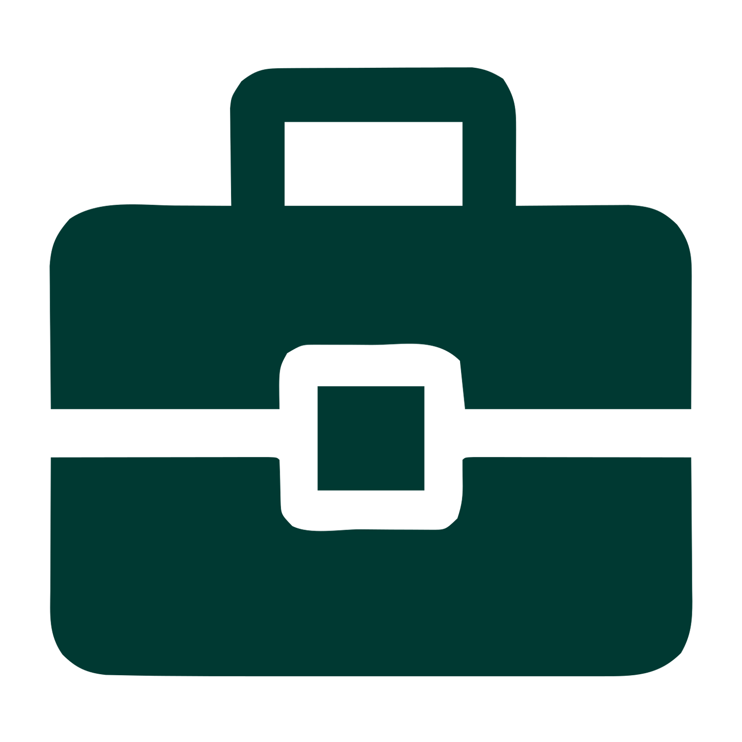 Bold Briefcase Logo #003932