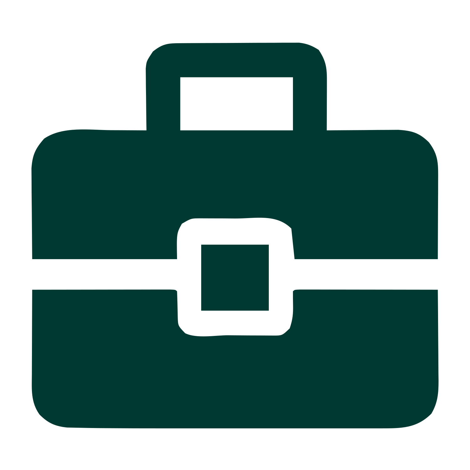 Bold Briefcase Logo #003932