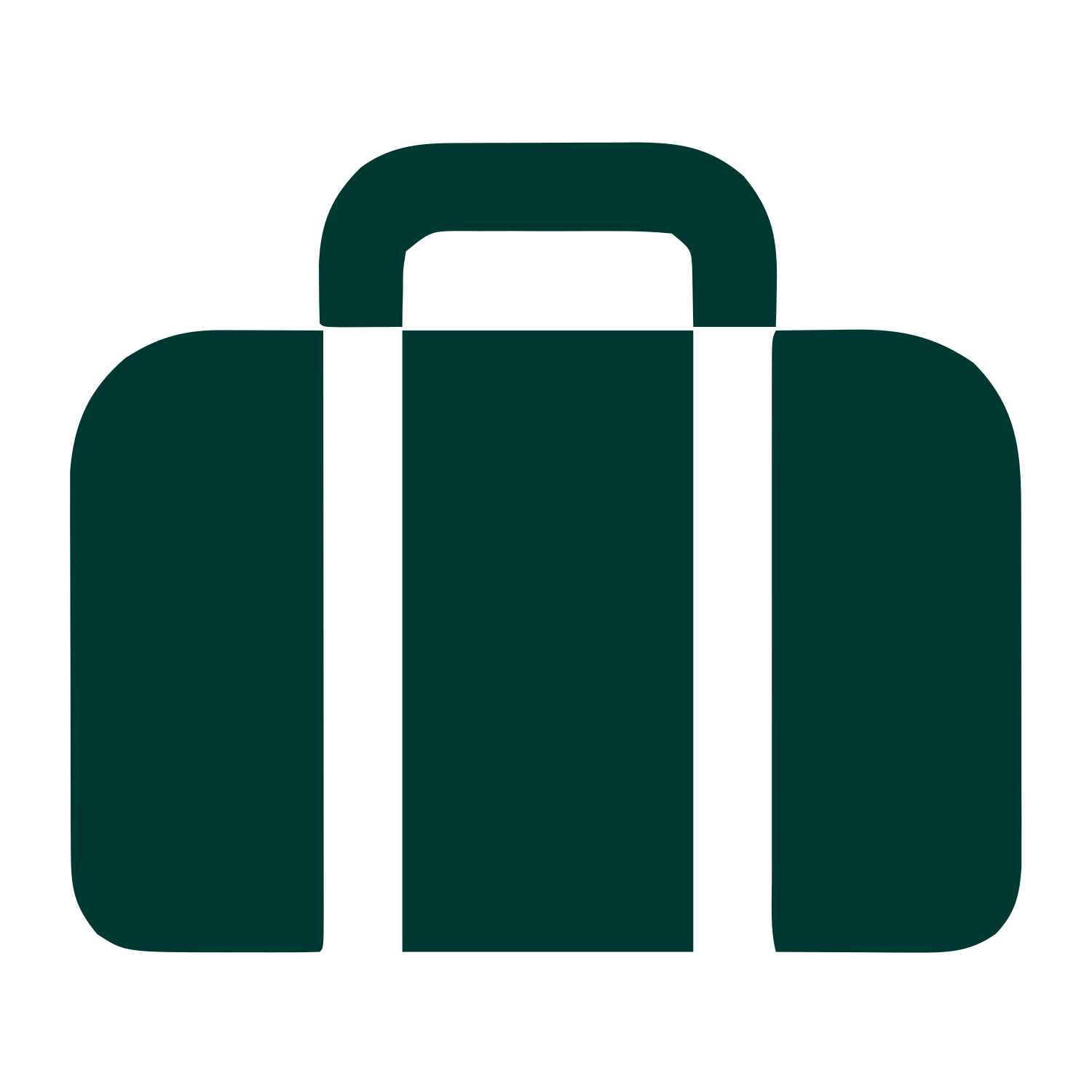 Bold Briefcase Logo #003932
