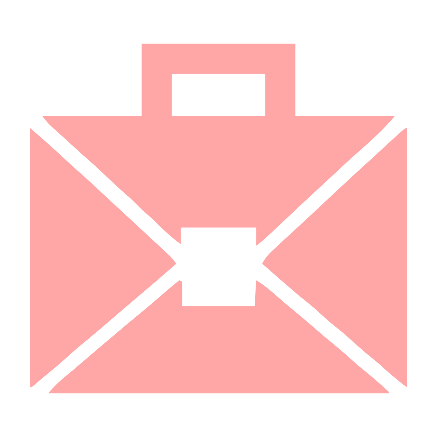 Briefcase Envelope Logo #ffa6a6