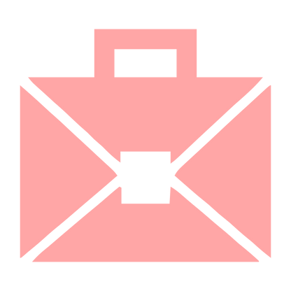 Briefcase Envelope Logo #ffa6a6