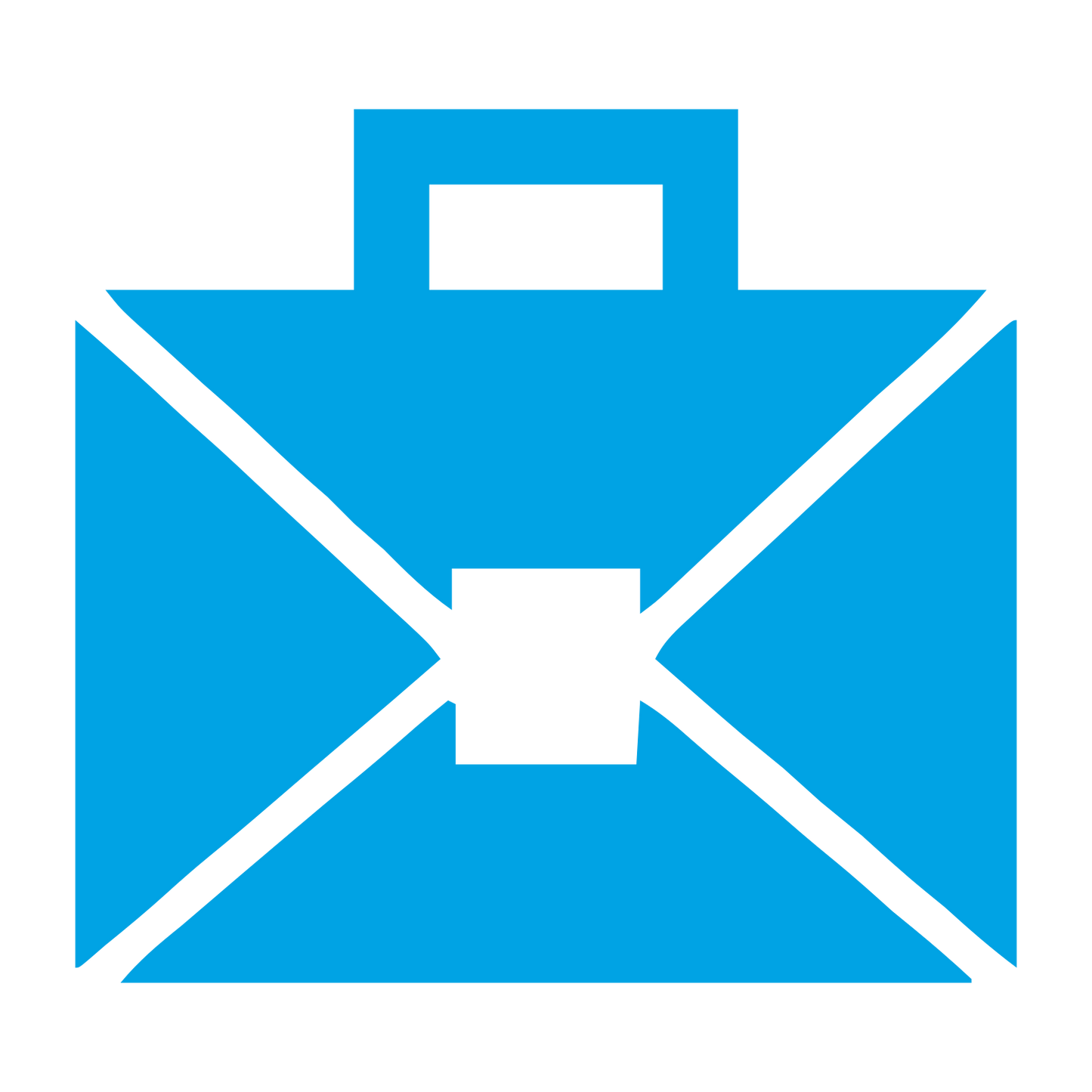 Briefcase Envelope Logo #00a3e4
