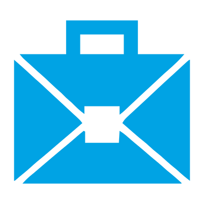 Briefcase Envelope Logo #00a3e4