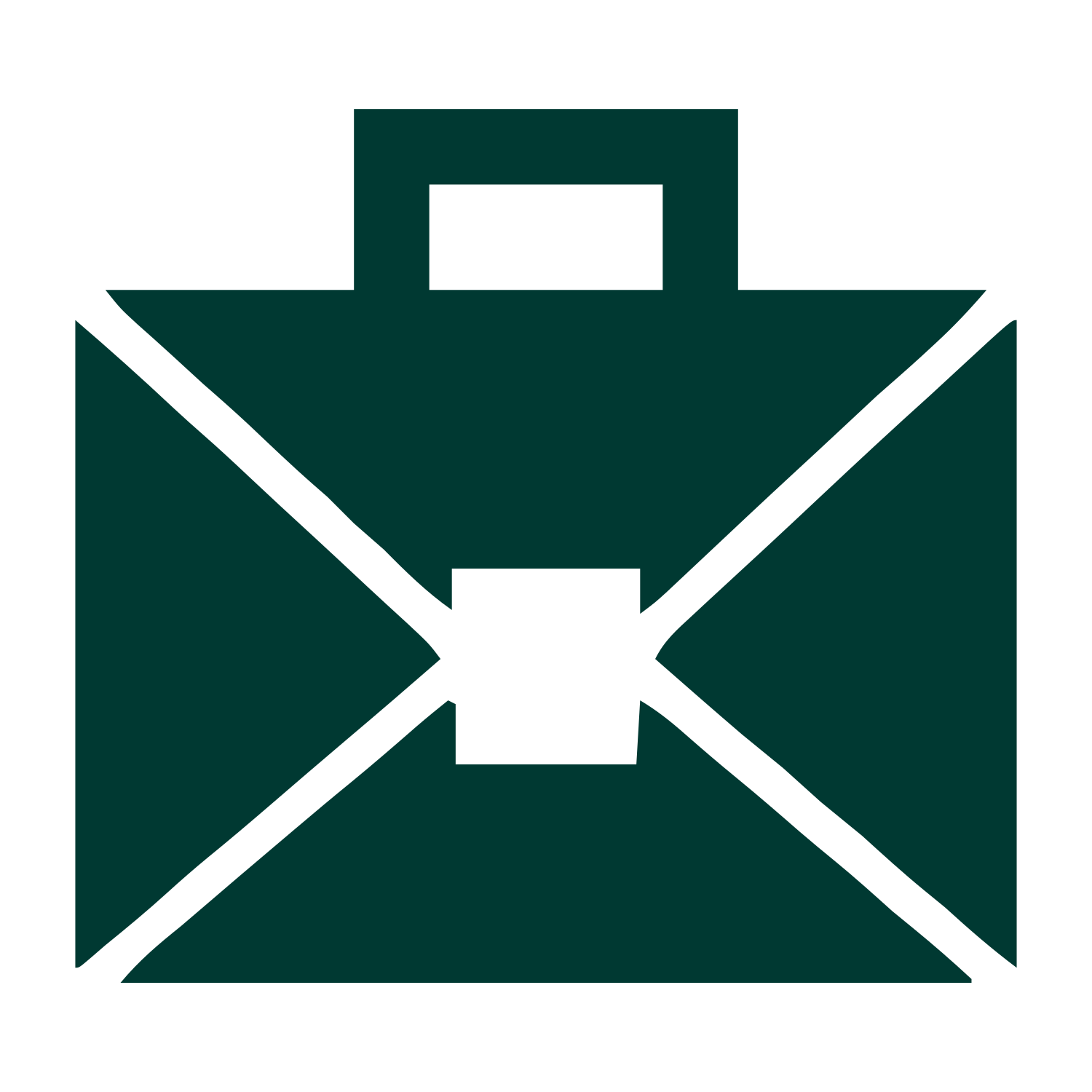 Briefcase Envelope Logo #003932