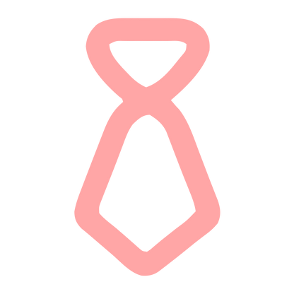 Monoline Tie Logo #ffa6a6