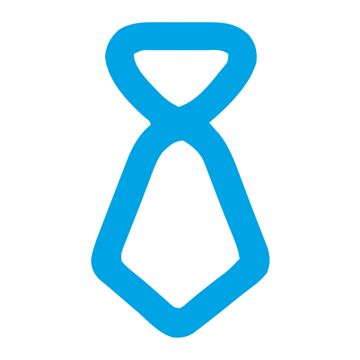 Monoline Tie Logo #00a3e4