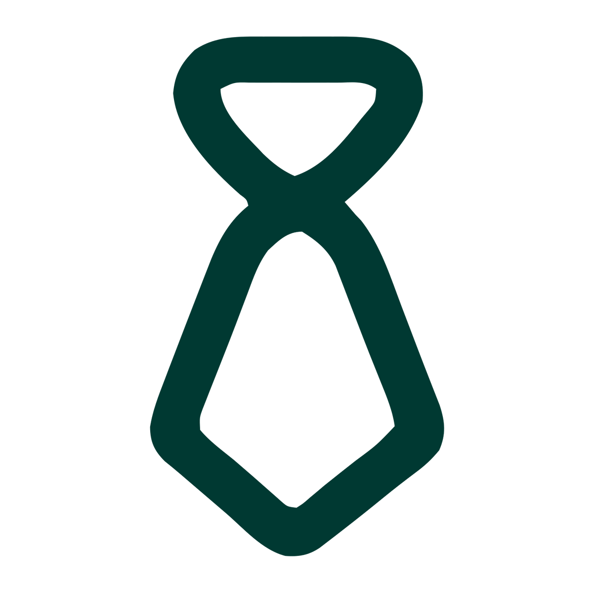 Monoline Tie Logo #003932