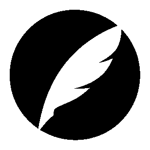 Quill Feather Circle Logo