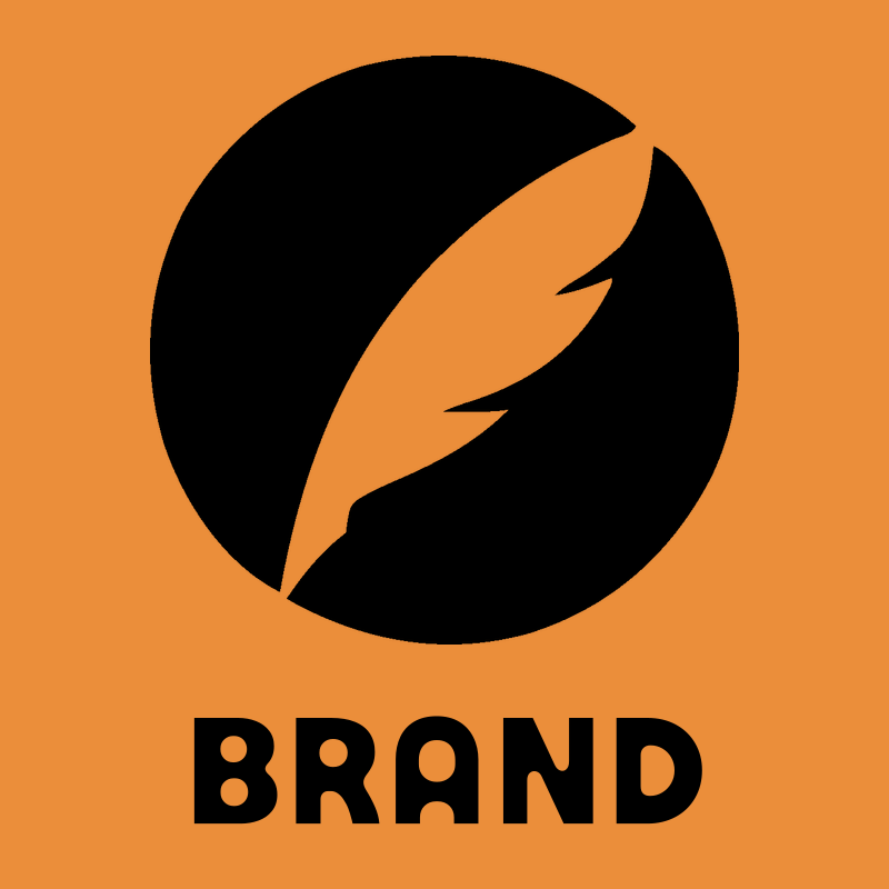 Quill Feather Circle Logo preview