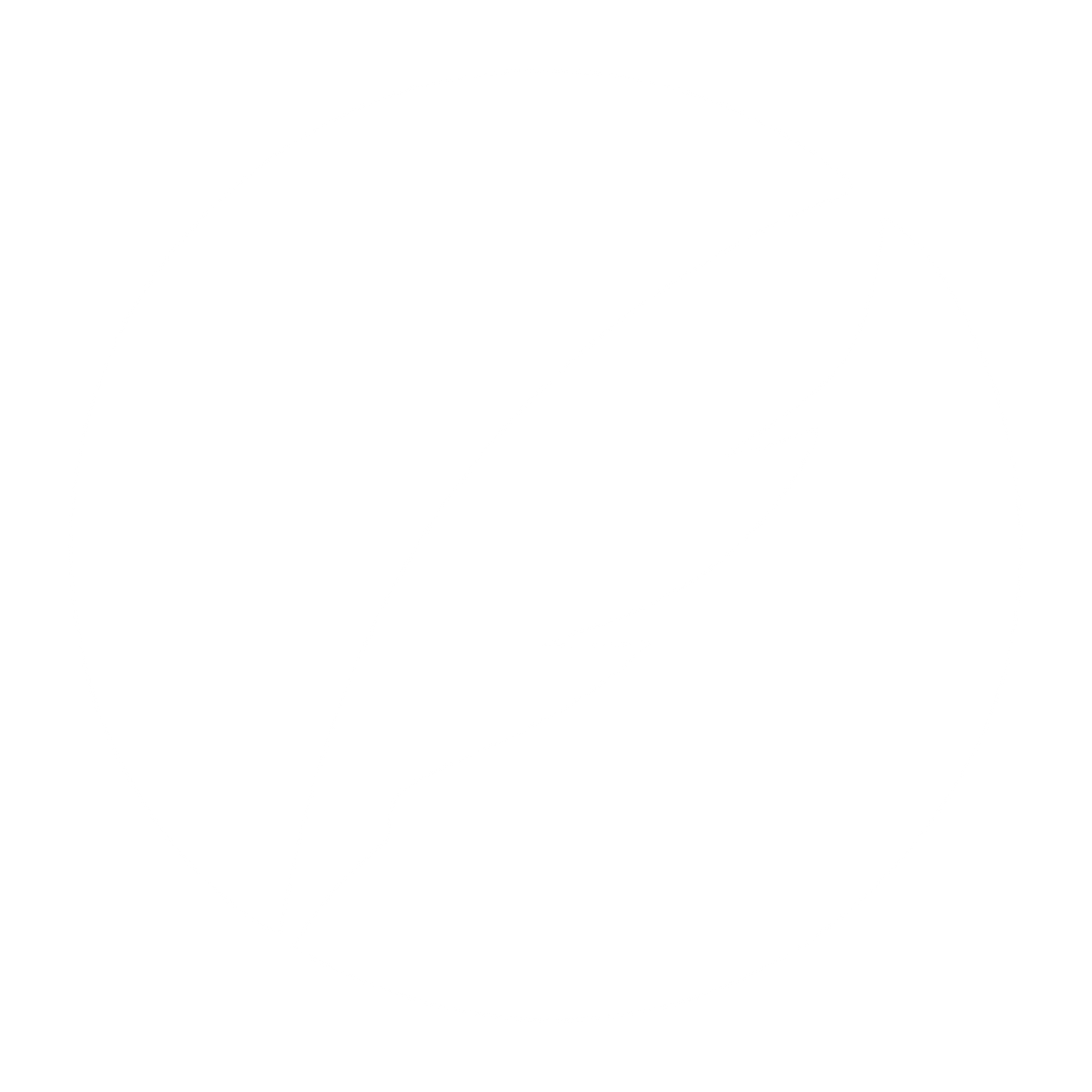 Quill Feather Circle Logo #ffffff