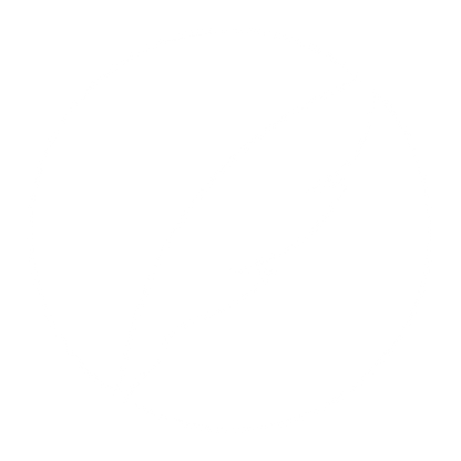 Quill Feather Circle Logo #ffffff