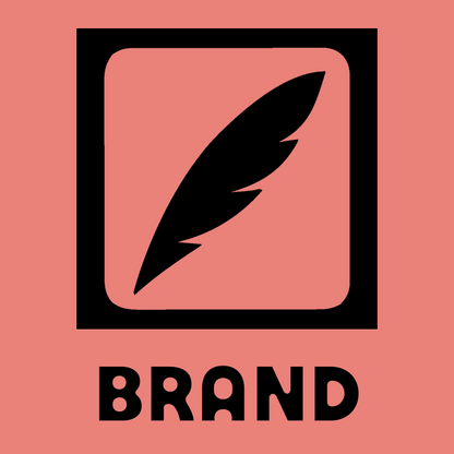 Quill Feather Negative Space Logo preview