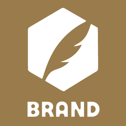 Quill Hexagon Negative Space Logo preview