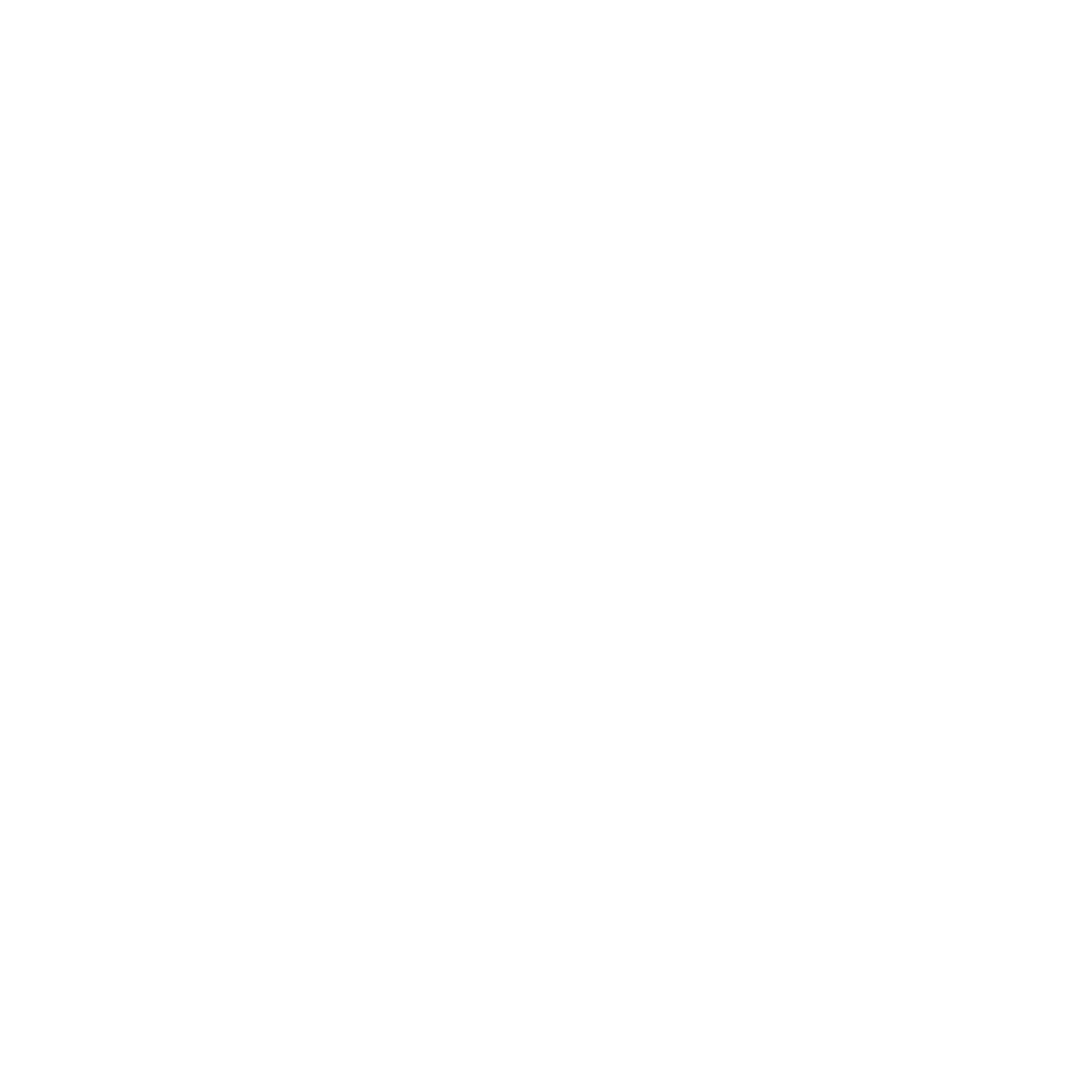 Quill Hexagon Negative Space Logo #ffffff