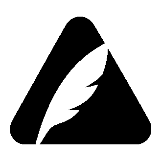Quill Feather Triangle Logo