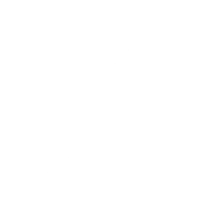 Quill Feather Triangle Logo #ffffff